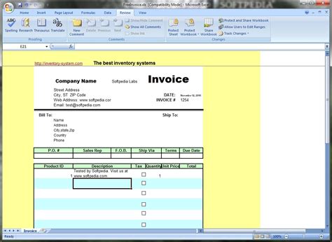 To do the latter, just click File and then choose New From Template from your. . Free invoice software download